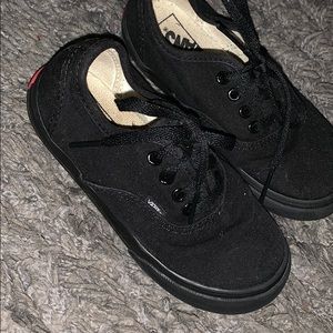 Black Vans shoes 👟
